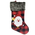 thumbnail image 2 of ziyahi Christmas Gift Socks Plush Christmas Stocking With Hanging Rope Xmas Tree Ornament Decorations, 2 of 5
