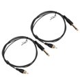 thumbnail image 4 of Cable de conexión RCA para tatuajes, 2 unidades, 1,8 m, cabeza recta, elástico, flexible, corriente estable, diámetro exterior de 2,2 mm, color negro, 4 of 14