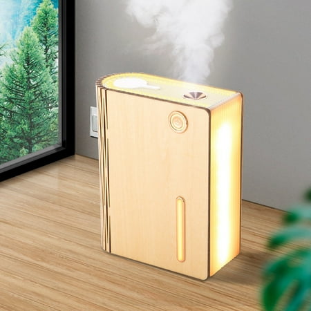 

Banghong Creative Wooden Book Lamp Humidifier USB Charging Night Light Fast Humidification Book Lamp Atmosphere Atomizer Gift Lamp