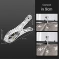 thumbnail image 3 of 6Pcs Metal ClothesPins,Row Cover Clips Stainless Steel Pool Towel Clips,Chair Clips for Beach Towels,Garden Clips, 3 of 5