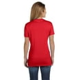 thumbnail image 3 of Hanes Ladies' 4.5 oz., 100% Ringspun Cotton nano-T V-Neck T-Shirt - S04V, 3 of 4