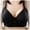 Black, variant on Ladies Traceless Comfortable No Steel Ring Vest Breathable Gathering Bra Woman Underwear for Jogging Cycling