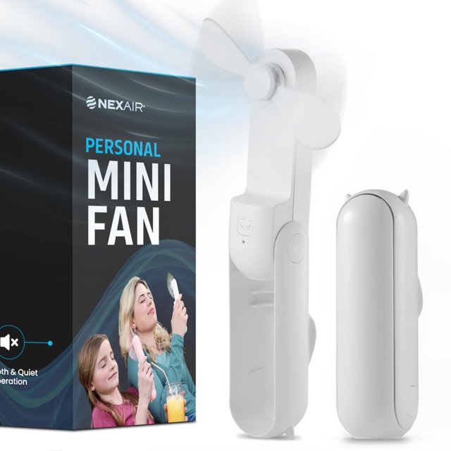 Ventilador portátil NEXAIR mini de 2 velocidades con power bank recargable