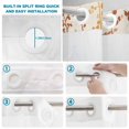 thumbnail image 4 of No Hook Shower Curtain, Orange Yellow Botanical Shower Curtains for Bathroom with See Through Top Window, Rustic Country Spring Floral Summer Leaf Waterproof Washable Bath Curtain Small Stall 36"x78", 4 of 9