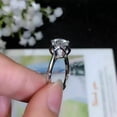 thumbnail image 4 of 2CT Round Cut Lab-Created Diamond 14K White Gold Plated Girlfriend's Gift Ring, 4 of 4