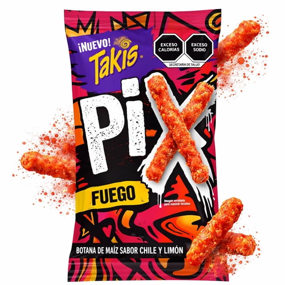 Botana Barcel Takis pix fuego sabor chile y limón 45 g
