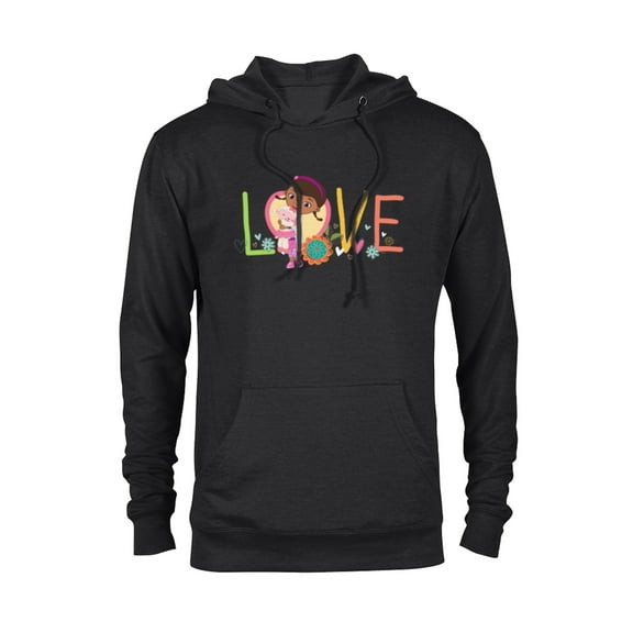 Disney Doc McStuffins and Lambie Love Girls’ - Pullover Hoodie for Adults - Customized-Black