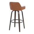 thumbnail image 6 of Daniella 30" Fixed-Height Bar Stool, Bar Chairs, Swivel Bar Stools, Bar Stools Set of 2 (Camel Faux Leather), 6 of 6