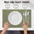 thumbnail image 2 of Clearance!Egooesam Placemats,European Style Non-Slip Heat Insulation Bamboo Grain Solid Color Table Mat,Dinnerware Sets,Clearance Items,Clearance Sale, 2 of 5