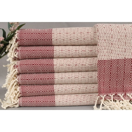 Turkish Towel Embroidered Beach Towel Burgundy Towel Diamond Towel 40x71 Inches Bridesmaid Beach Towel Yoga Towel Hammam Towel