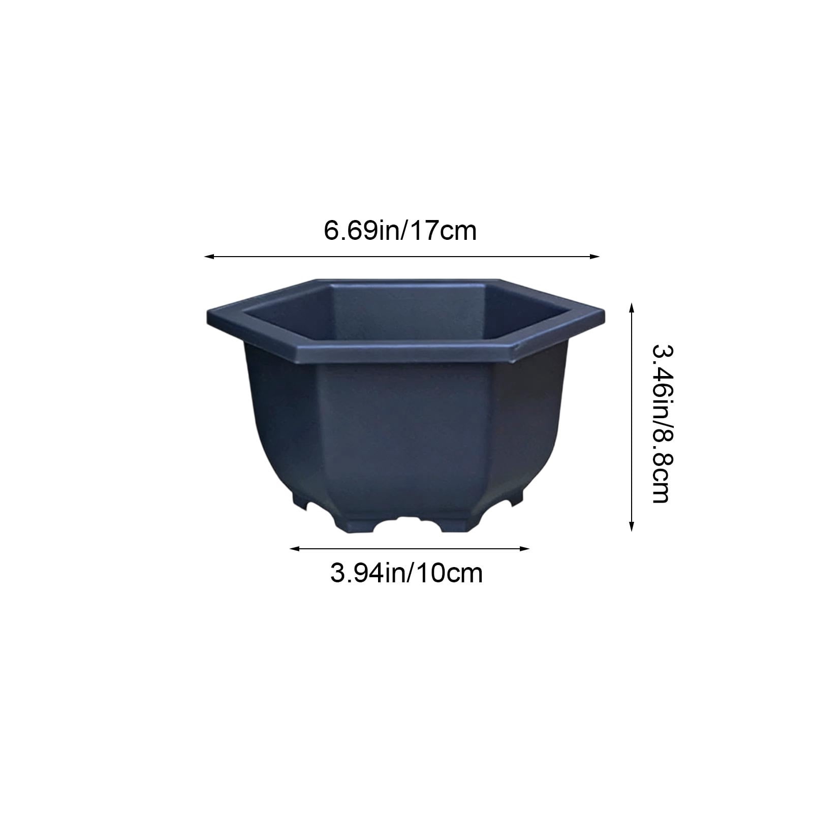 Dianli Garden Planter Decor Flower Pot Potted Home Gardening Balcony Plant Pot Resin Plastic Indoor Outdoor Small Planter for Herbs Succulents Flower Pot