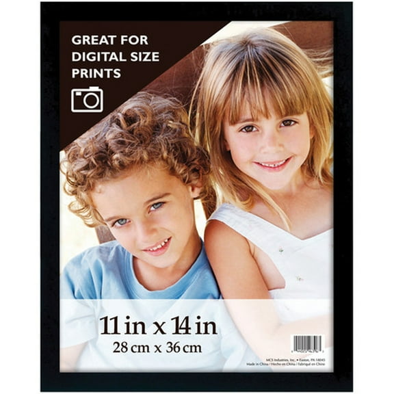 MCS Gallery Wood Frame for 11x14" Photograph, Black