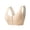 Beige2, variant on Comfortable Wireless Bra For Mature Women Front Closure Vest Style Plus Size Soft Cup Bra For Everyday Wear