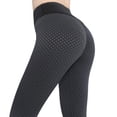 thumbnail image 1 of Pantalones de yoga para mujer Cintura alta elástica con textura para entrenamiento de ocio (M Negro) Likrtyny Para Estrenar, 1 of 7