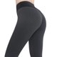 thumbnail image 1 of Pantalones de yoga para mujer Cintura alta elástica con textura para entrenamiento de ocio (M Negro) Ehuebsd Para Estrenar, 1 of 1