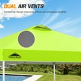 thumbnail image 4 of EAGLE PEAK 10 x 10 ft Pop Up Canopy Tent Instant Outdoor Canopy Straight Leg Shelter with Adjustable Height and Wheeled Carrying Bag (Fluorescent Green), 4 of 11