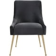 thumbnail image 2 of TOV Furniture Beatrix 19" Transitional Velvet Side Chair in Gray, 2 of 10
