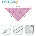 thumbnail image 6 of Dog Bandana 2 Pack,Pink Butterfly Pattern Bandanas for Dogs,Cat Bandana,Small/ Large Dog Bandana 2 Size,Dog Bandanas, 6 of 6