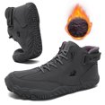 thumbnail image 1 of Zapatos Montar Cuero Altos Botines Botas Nieve para Hombres Con Cierre Antideslizantes Ligeros Senderismo, 1 of 9