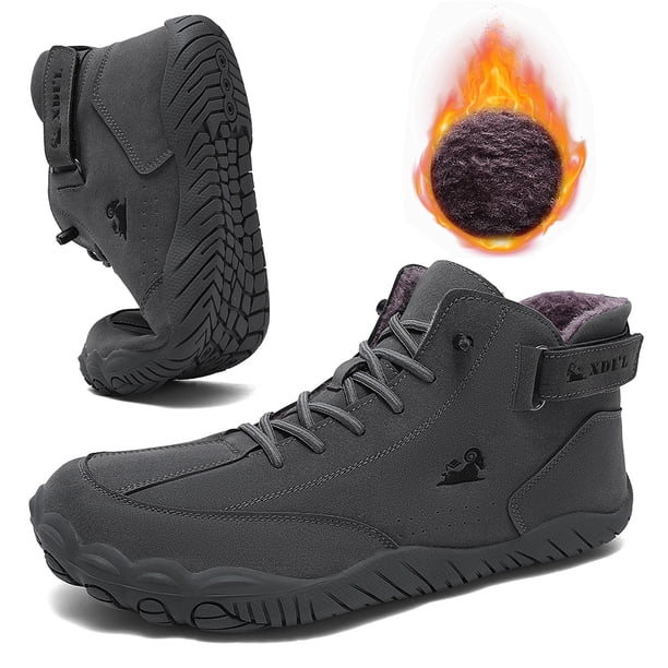 Zapatos Montar Cuero Botas Tobillo Hombres Nieve Ligeras para Al Aire Libre