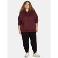thumbnail image 2 of Athletic Works Women's and Women's Plus Super Soft Hoodie, Sizes XS-4X, 2 of 5
