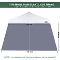 thumbnail image 2 of Dark  SunWall for 10x10 Slant Leg   Canopy, 1 Pack Sidewall Only, 2 of 5