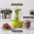 thumbnail image 4 of OVENTE 1.5L Glass Electric Kettle Water Boiler, Green KG83G, Fast Boiling, Borosilicate Glass, BPA-Free, Blue LED, Auto Shut-Off, Boil-Dry Protection, Removable Filter, 360° Base, 1100W, 4 of 8