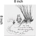 thumbnail image 3 of HFDF Classic Winnie the Pooh Quote Wall Art Decor How Lucky I am to Have Something That Makes Saying Goodbye So Hard Canvas Painting Pictures Print Sign Artwork Ready to Hang 18x12inch Framed, 3 of 5