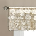 thumbnail image 2 of Lush Decor Gigi 14" x 70" Textured White 1.5" Rod Pocket Single Valance, 2 of 11