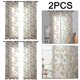thumbnail image 1 of WDOplteas Cortina Ventana Con Flores Cenefas Gasa Transparente Color Amarillo (amarillo 100x250cm) 2 Uds., 1 of 7