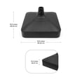 thumbnail image 4 of Tierra Verde 19.5" x 6.5" H Square Umbrella Base, Easy-Fill Weatherproof Stand, Black, 4 of 9