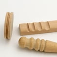thumbnail image 4 of Pulidor de madera para bordes de cuero 3 en 1, bruñidor de madera de varios tamaños para pulir cuero, artesanía de cuero, herramienta de trabajo manual DIY (juego 3 en 1), 4 of 5