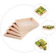 thumbnail image 3 of OUNONA 5Pcs Puzzle Sorting Wooden Trays Beige Square Blocks Storage and Serving Organizer, 3 of 8
