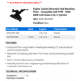thumbnail image 2 of Engine Coolant Recovery Tank Mounting Plate - Compatible with 1999 - 2000 BMW 328i Sedan 2.8L 6-Cylinder, 2 of 2