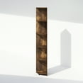 thumbnail image 4 of Furinno Basic 5-Tier Corner Multipurpose Standing Shelf, Amber Pine, 4 of 6
