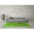 thumbnail image 3 of Ahgly Company Indoor Square Oriental Green Industrial Area Rugs, 7' Square, 3 of 4