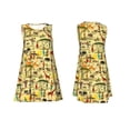 thumbnail image 6 of Defioc Ethnic African Pattern Women's Summer Dresses 2025 Beach Casual Sleeveless Tank Loose Sundress Beach Vacation Clothes with Pocket -Medium, 6 of 7
