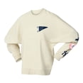 thumbnail image 2 of Women's Fanatics Tan New York Yankees Pennant Flag Branded Fleece Pullover Sweatshirt, 2 of 3