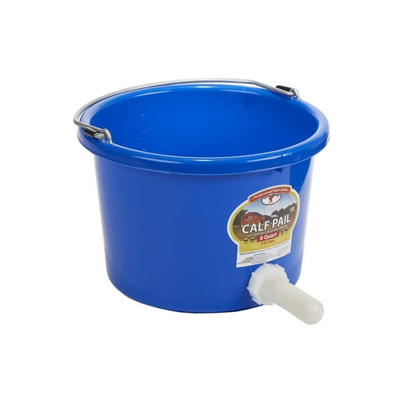 Miller Manufacturing 405000860 CP8 8 qt. Plastic Calf Pail, Blue