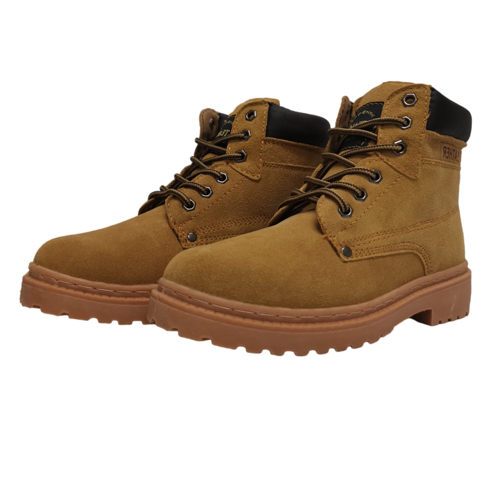 Safety Toe Men's Work Shoes Waterproof Work Boots Antislip Leather