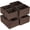 Brown-6pcs, variant on Aqua Woven Storage Chest & Box Set of 4 Organizer Bins