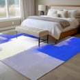 thumbnail image 4 of 8'x10' Area Rugs, Blue Purple Grey Indoor Outdoor Area Rug for Living Room Bedroom, Modern Abstract Art Geometric Oil Painted Washable Bathroom Rugs Kitchen Floor Carpet Mats Home Decor Aesthetic, 4 of 8
