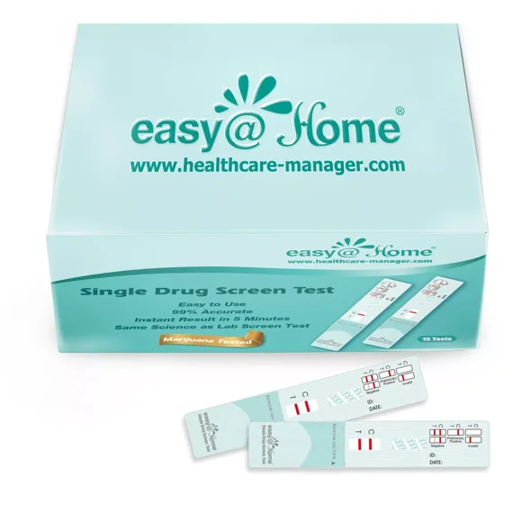 Easy@Home (10 Pack) Marijuana (THC) Single Panel Drug Screen Test, WEDTH-114-10