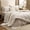 04 - Beige, variant on 7-Piece King Size Luxury Bedding Set, White Wavy Quilted Down Alternative Soft Bed in Bag, Skin Friendly All Season Medium Warmth Complete Bedding Kit