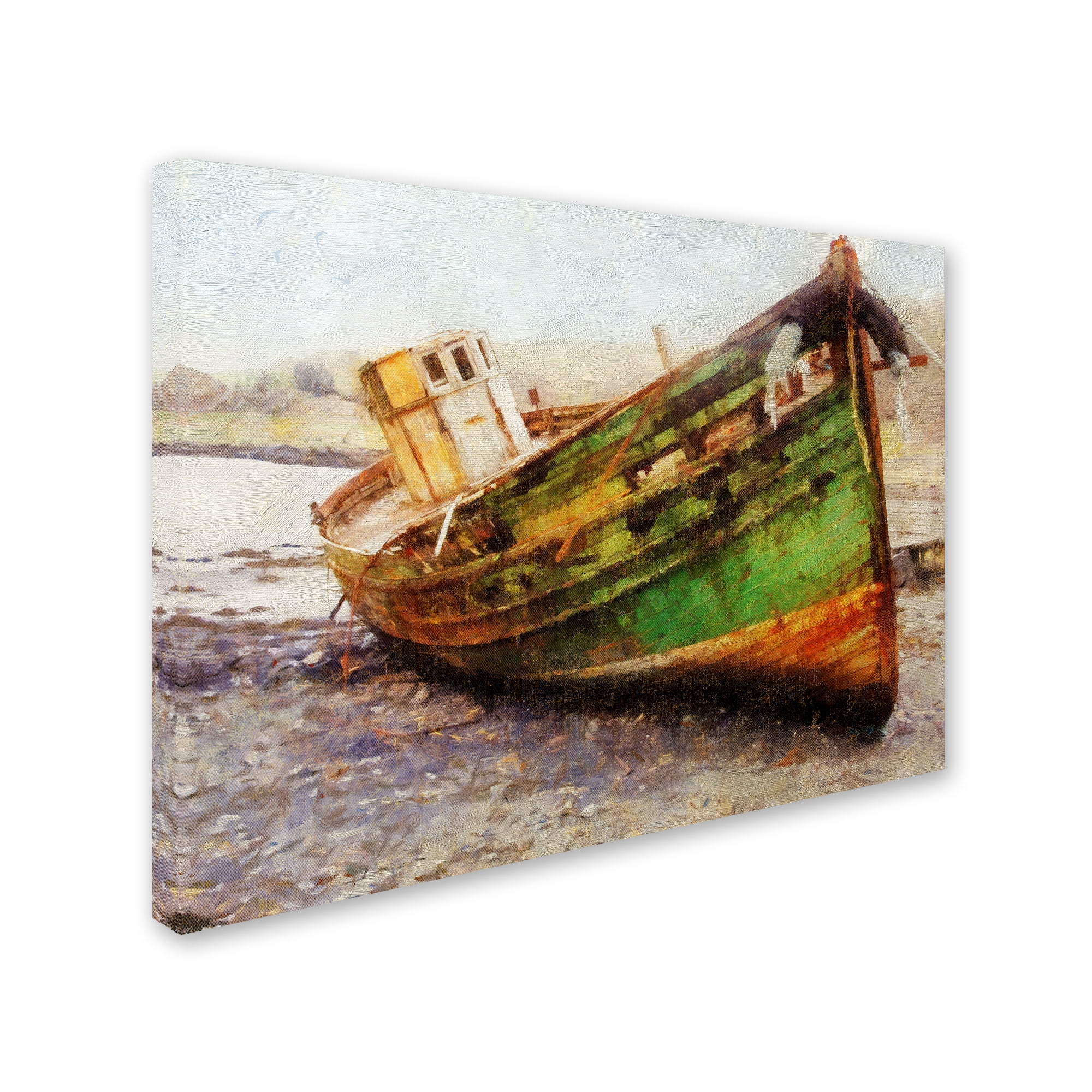 Trademark Fine Art 'Old Salt' Canvas Art by Tina Lavoie