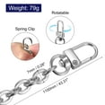 thumbnail image 2 of Unique Bargains 43'x0.28' Purse Chain Strap, Purse Handle Shoulder Bags Replacement Strap, Silver, 2 of 5