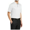 thumbnail image 4 of Yellow Rooster Men's Performance Fine Jacquard Polo White M, 4 of 6