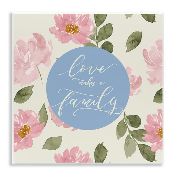 Stupell Industries Love Makes Family Plants & Flowers Painting Unframed Art Print Wall Art, 12 x 12
