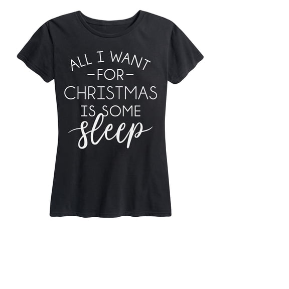 Instant Message - All I Want for Christmas is Sleep Short Sleeve Graphic T-Shirt