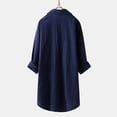 thumbnail image 3 of CENL Plus Size Women Cotton Linen T Shirt Dress Ladies Oversized Baggy Blouse Tops, 3 of 9